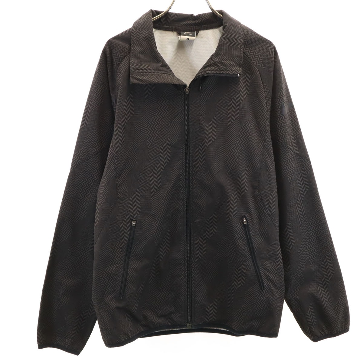 NIKE ナイキ 総柄 ウインドブレーカー M チャコールグレー ジャケット