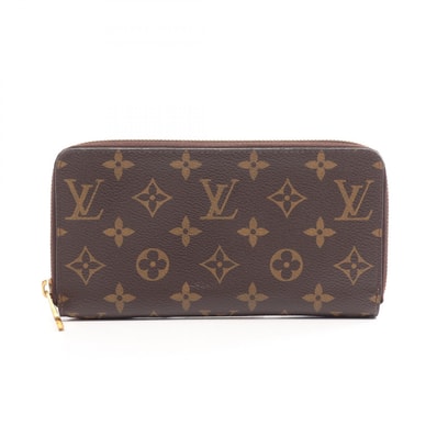 ルイ・ヴィトン LOUIS VUITTON ジッピーウォレット モノグラム ラウンド長財布 財布 PVC メンズ レディース ブラウン系 M42616 【中古】