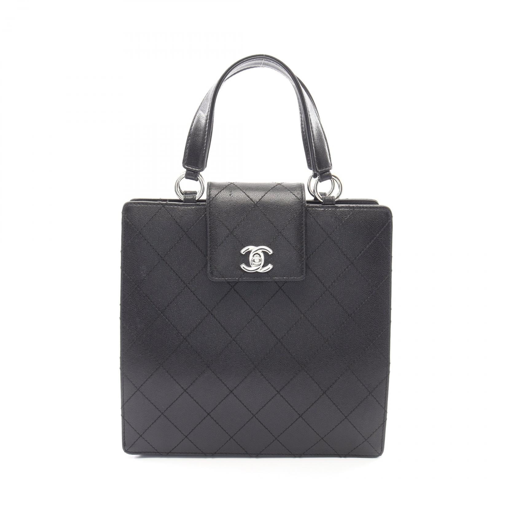 シャネル CHANEL マトラッセ ハンドバッグ バッグ カーフ(牛革) レディース ブラック系 【中古】