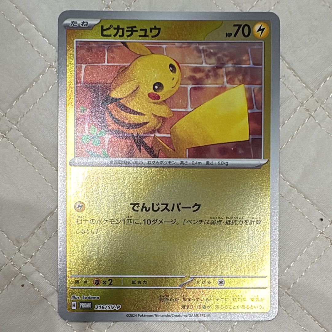 ピカチュウ P [SV-P 216](プロモカードパック「ポケカの夏がキタ!プロモカードGetキャンペーン!」)