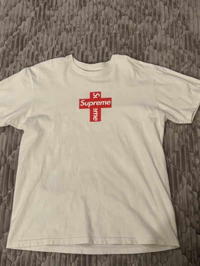 Supreme Cross Box Logo Tee "White"