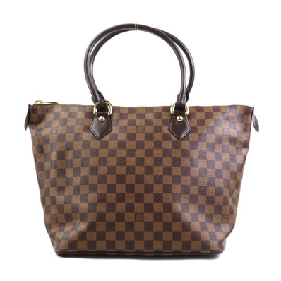 ルイ ヴィトン LOUIS VUITTON ハンドバッグ ダミエ サレヤMM ダミエキャンバス ブラウン ゴールド レディース N51182【中古】 e60253g