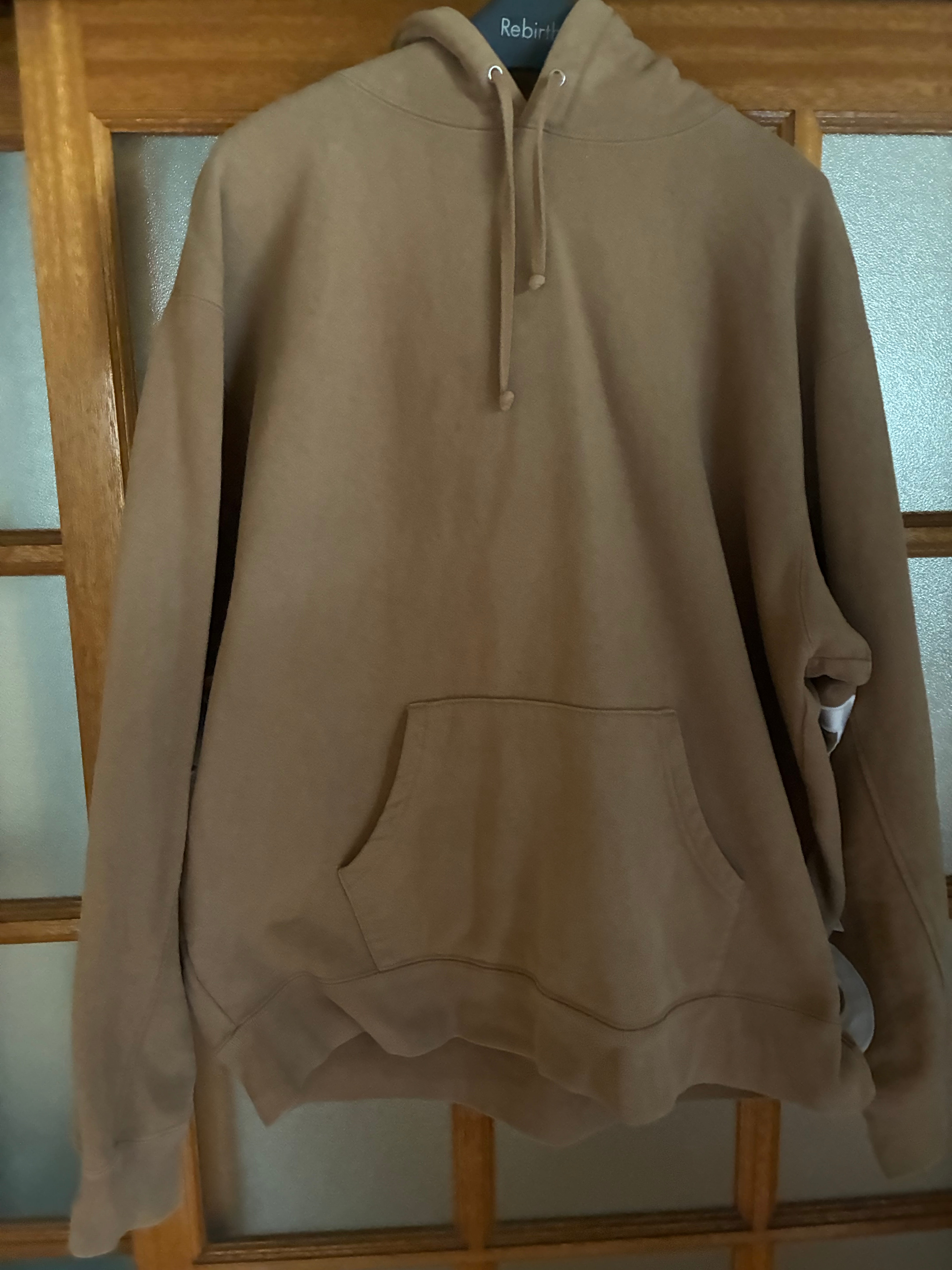 Supreme Cropped Panels Hooded Sweatshirt "Light Brown"