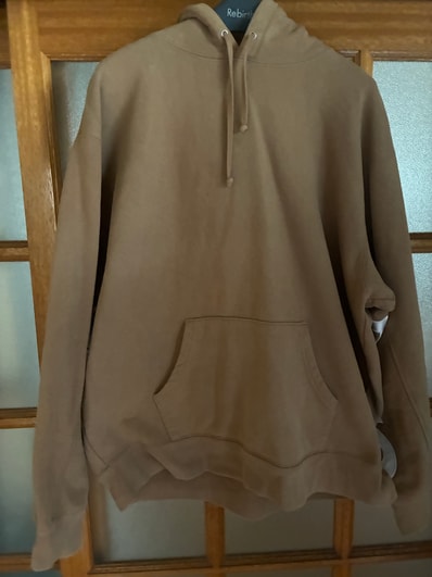Supreme Cropped Panels Hooded Sweatshirt "Light Brown"