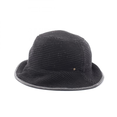 グッチ GUCCI GG柄 ニット ハット 帽子 コットン レディース ブラック系 656573 【中古】