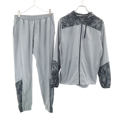 UNDER ARMOUR アンダーアーマー トレーニング 長袖 ジップパーカー 上下セットアップ SM/MD グレー