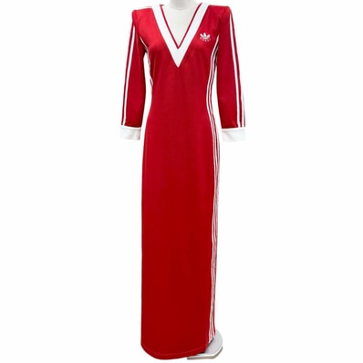 未使用品 グッチ×アディダス ワンピース レッド レディース S 712711