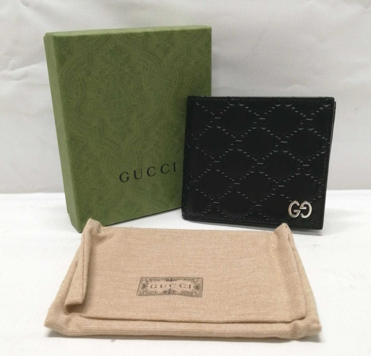GUCCI Signature Coin Wallet "Black"