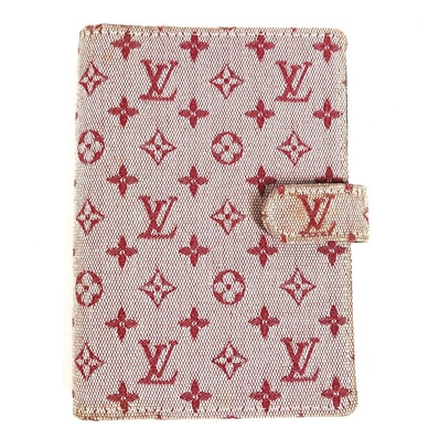 ルイヴィトン LOUIS VUITTON アジェンダPM アジェンダ PM R20912 モノグラムミニ システム手帳 ステーショナリー 手帳カバー モノグラムミニキャンバス スリーズ レッド