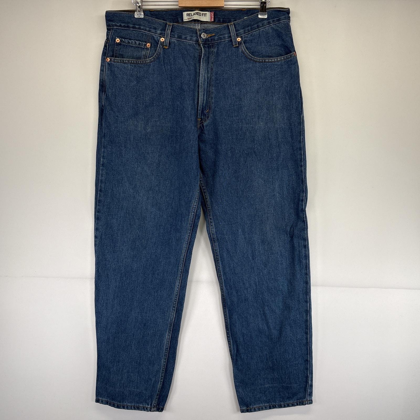 古着 リーバイス Levi's デニムパンツ 550 テーパード ジーンズ ジーパン 5ポケット 長ズボン 大きいサイズ w38 L32  ブルー メンズ