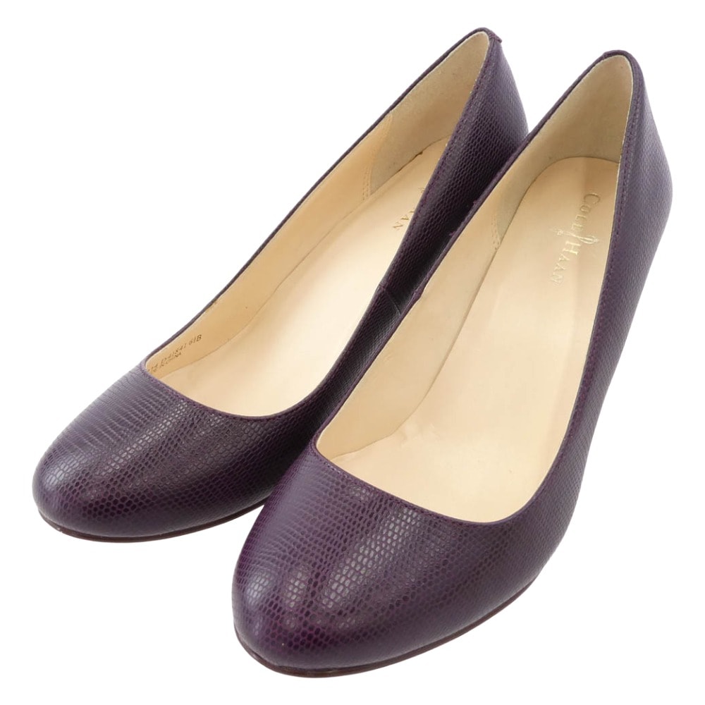 COLE HAAN コールハーン パンプス D41841 LAINEY WDG 75 2 パンプス パープル パープル系 6.5【中古】