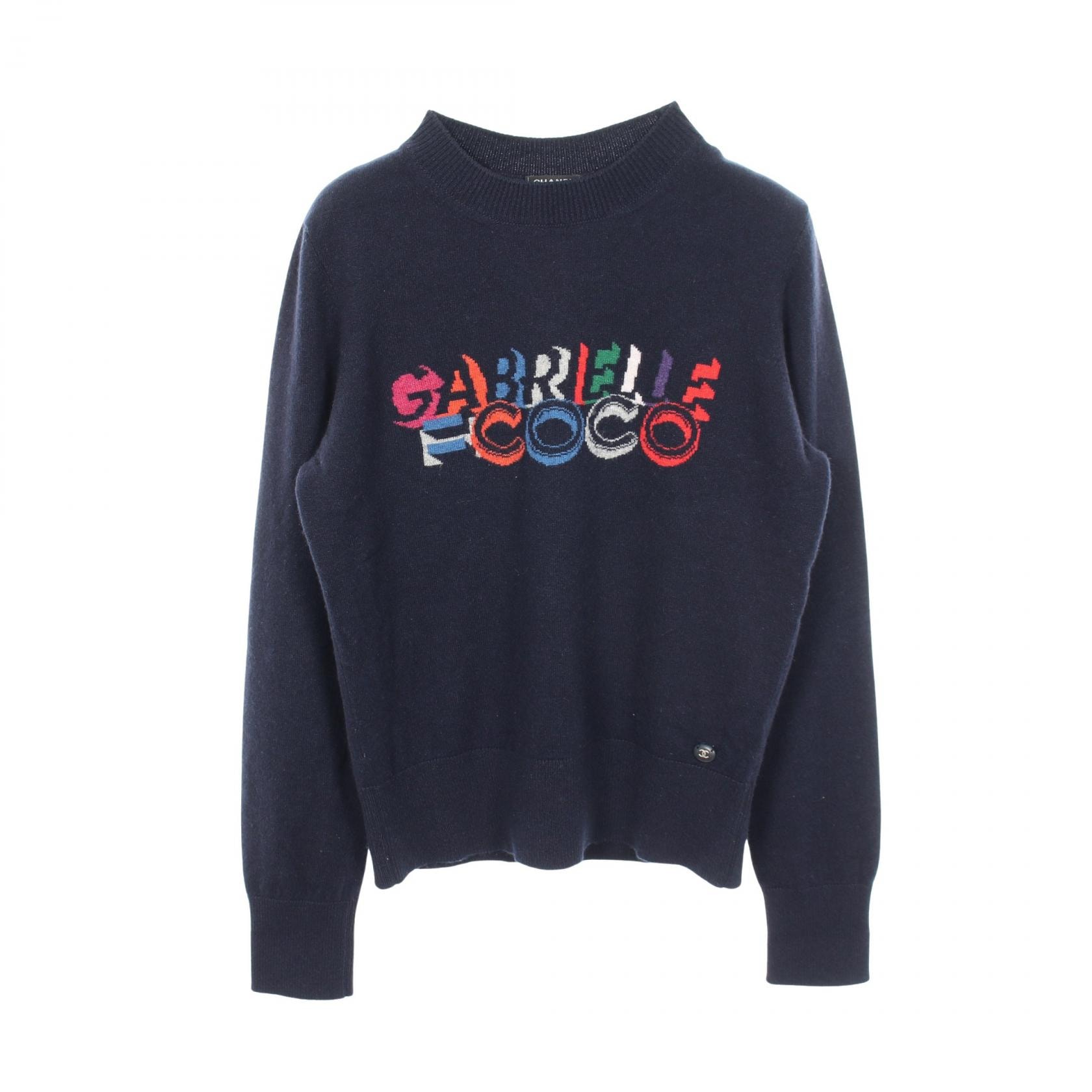 【新品同様】CHANEL シャネル セーター LOOK27 P73896 2022AW レディース サイズ 36 COCOマーク ラインストーン カシミヤ100% メランジ ミドルゲージ ニット プルオーバー クルーネック 丸首 長袖 ブルーグレー 灰色 青 イタリア製 ヴィルジニー・ヴィアール期 CHANEL（ニット/セーター ・ グレー/灰色系）のフリマアイテム一覧