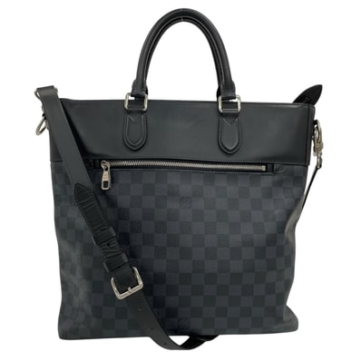 ルイヴィトン ニューポート・トート ダミエコバルト ショルダーバッグ N41588 ネイビー メンズ LOUIS VUITTON 中古