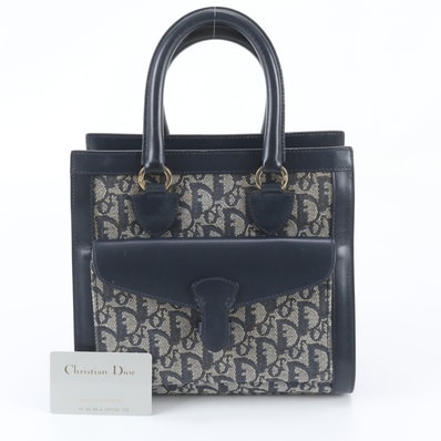 ■美品 クリスチャンディオール トロッターハンドバッグ