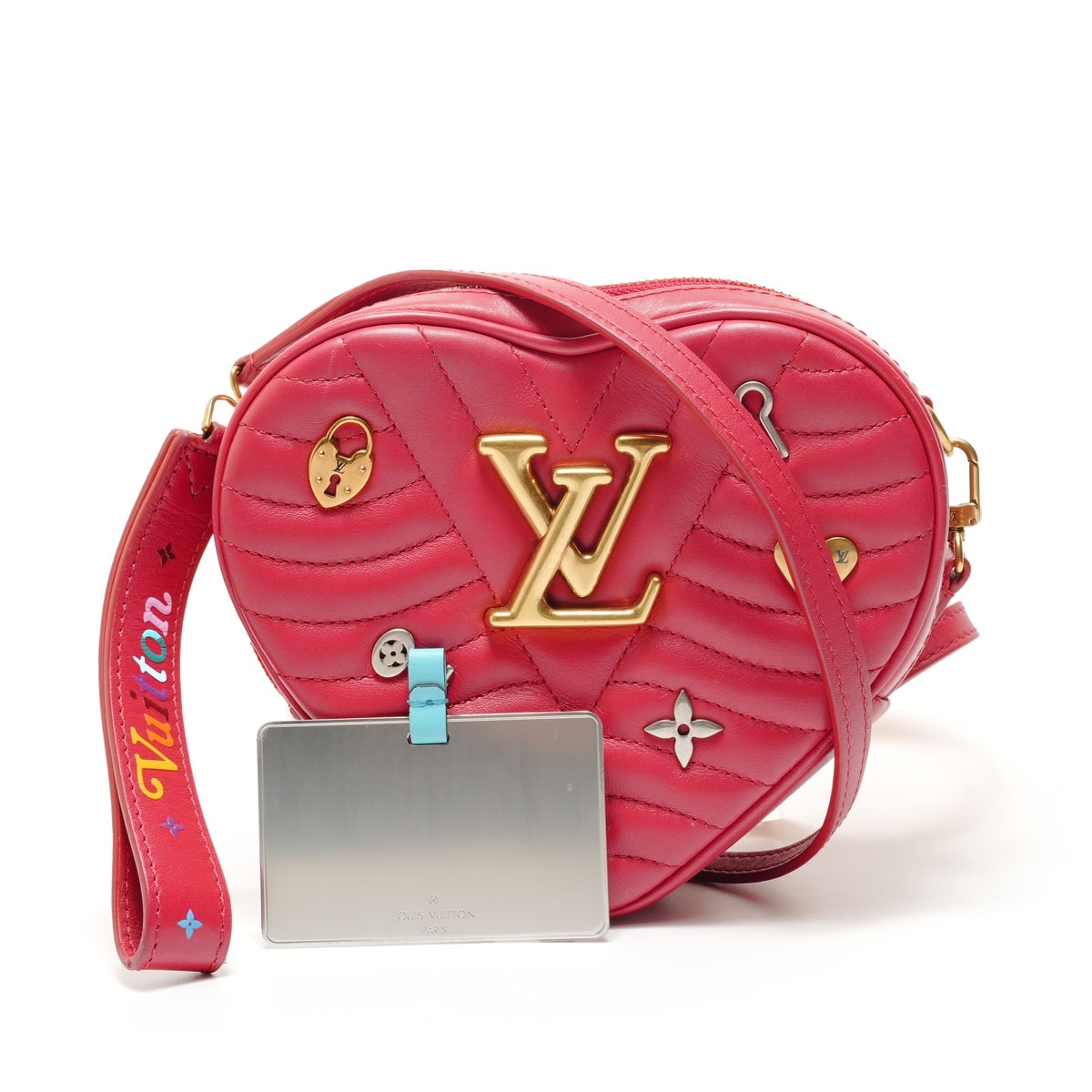 ヴィトン LV 2019年製 ニューウェーブ ラブロック・ハート ショルダーバッグ【中古】