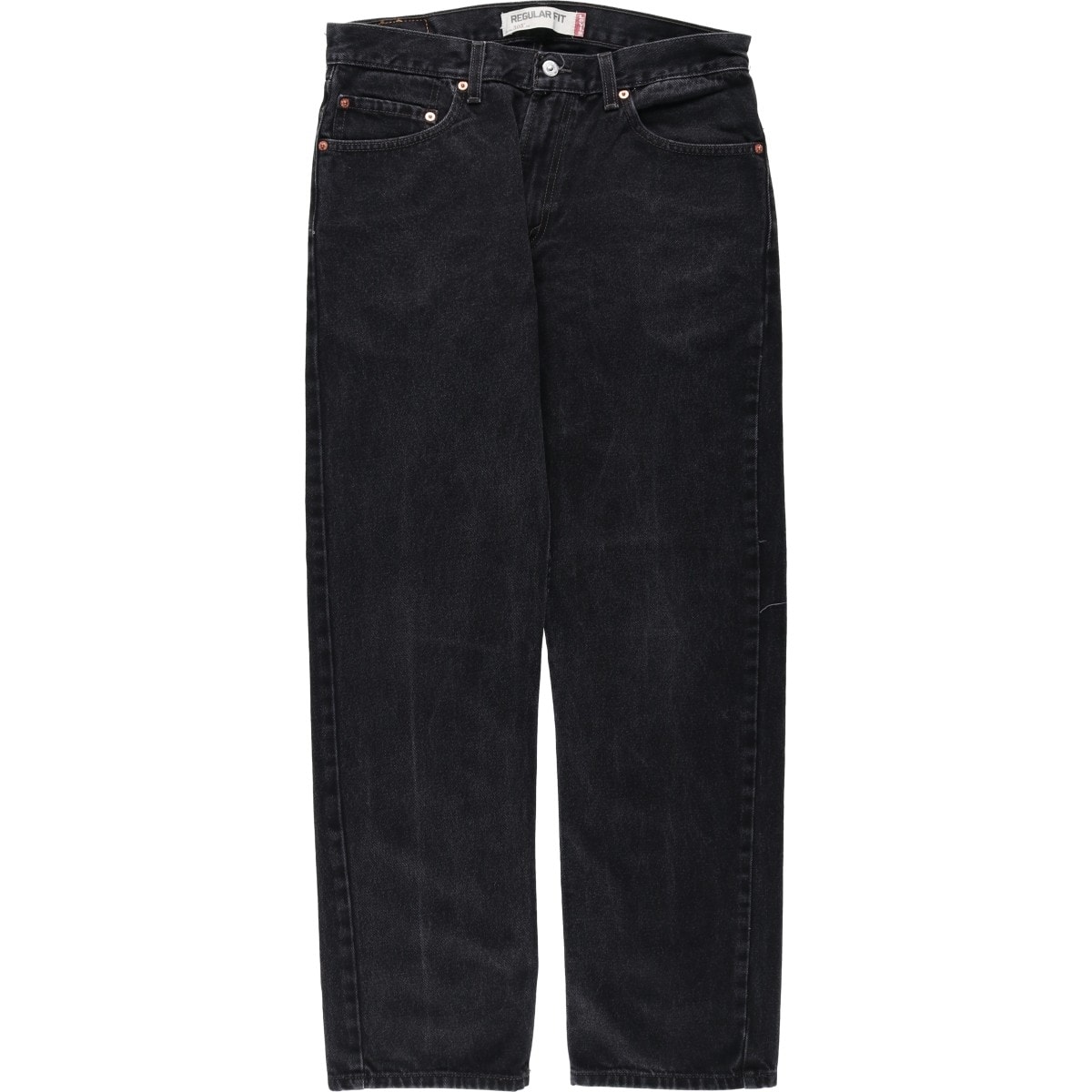 古着 00年代 リーバイス Levi's 505 REGULAR FIT ブラックデニム テーパードデニムパンツ メンズw34相当/eaa663648