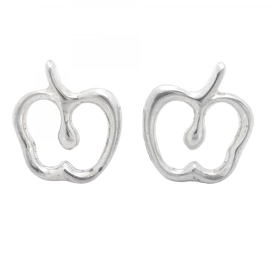 【6jdb0640-k】ティファニー ピアス アップル シルバー925【中古】レディース