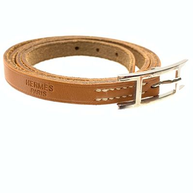 Hermes Api 3 Leather Bracelet "Brown"