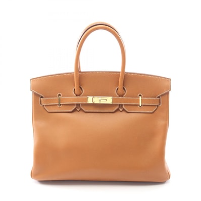 エルメス HERMES バーキン35 ハンドバッグ バッグ レザー ヴォーエプソン ヴォーエプソン ゴールド □K刻印(2007年製造) レディース ブラウン系 【中古】