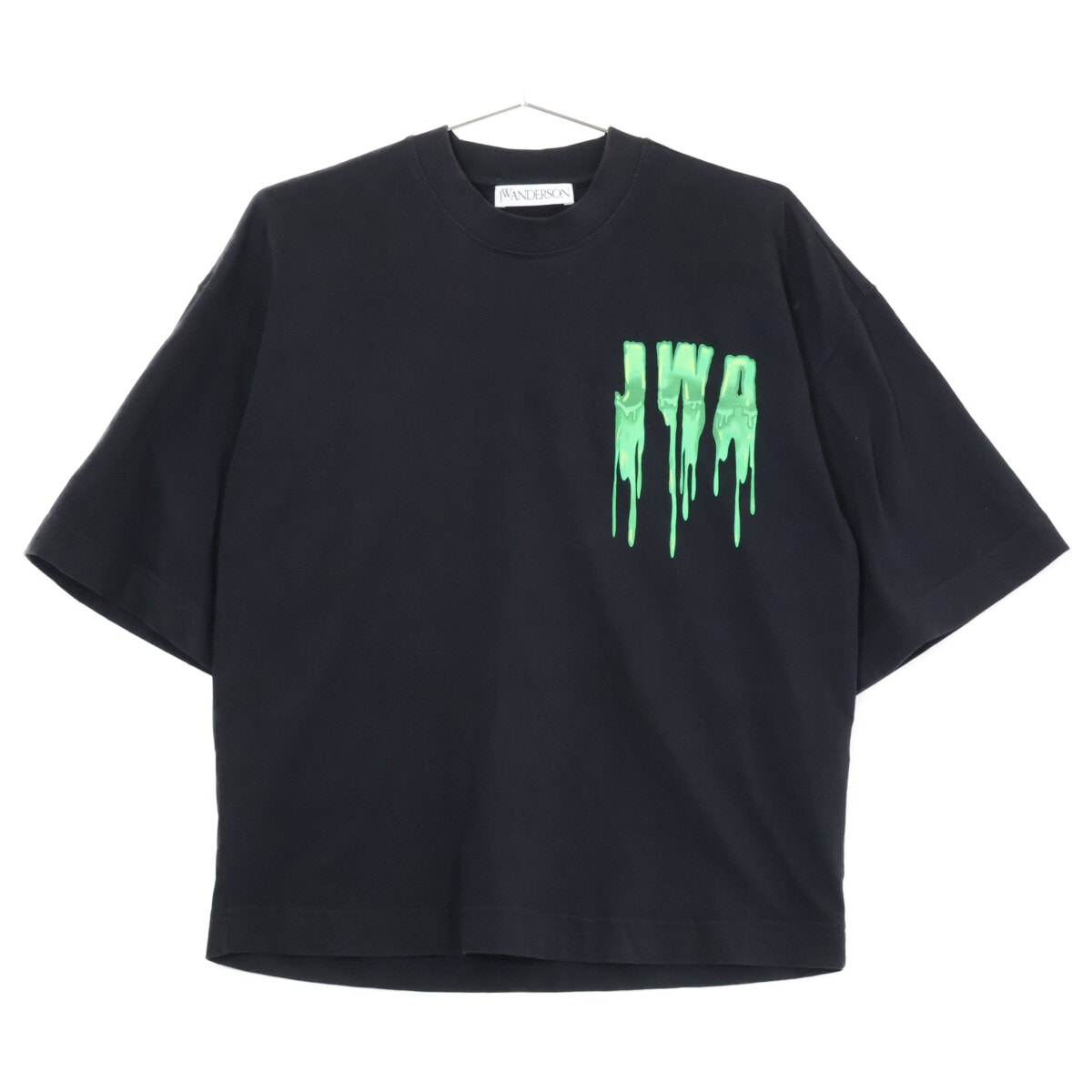ジェイ ダブリュー アンダーソン JT0097PG0944993 ブラック スライムロゴ Tシャツ XXS