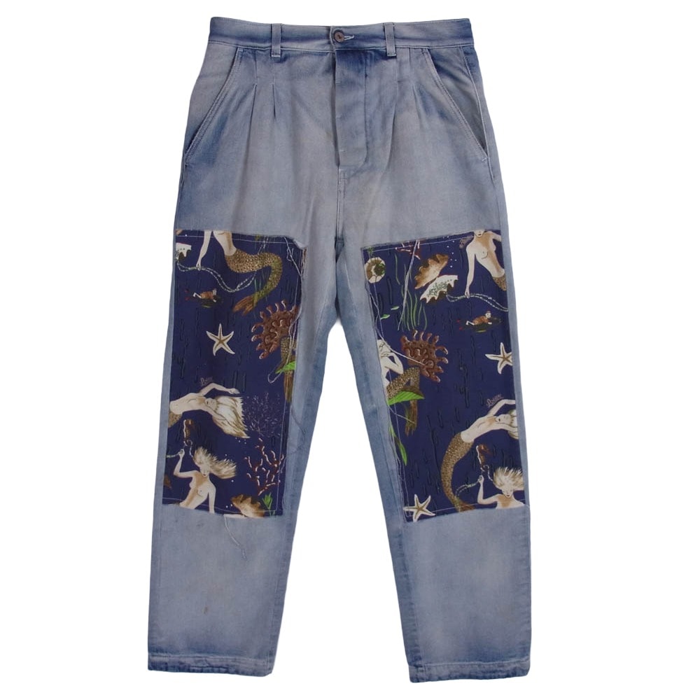 LOEWE ロエベ パンツ H616331X38 paula's ibiza パウラズイビザ デニム パンツ ライトブルー系 48【中古】