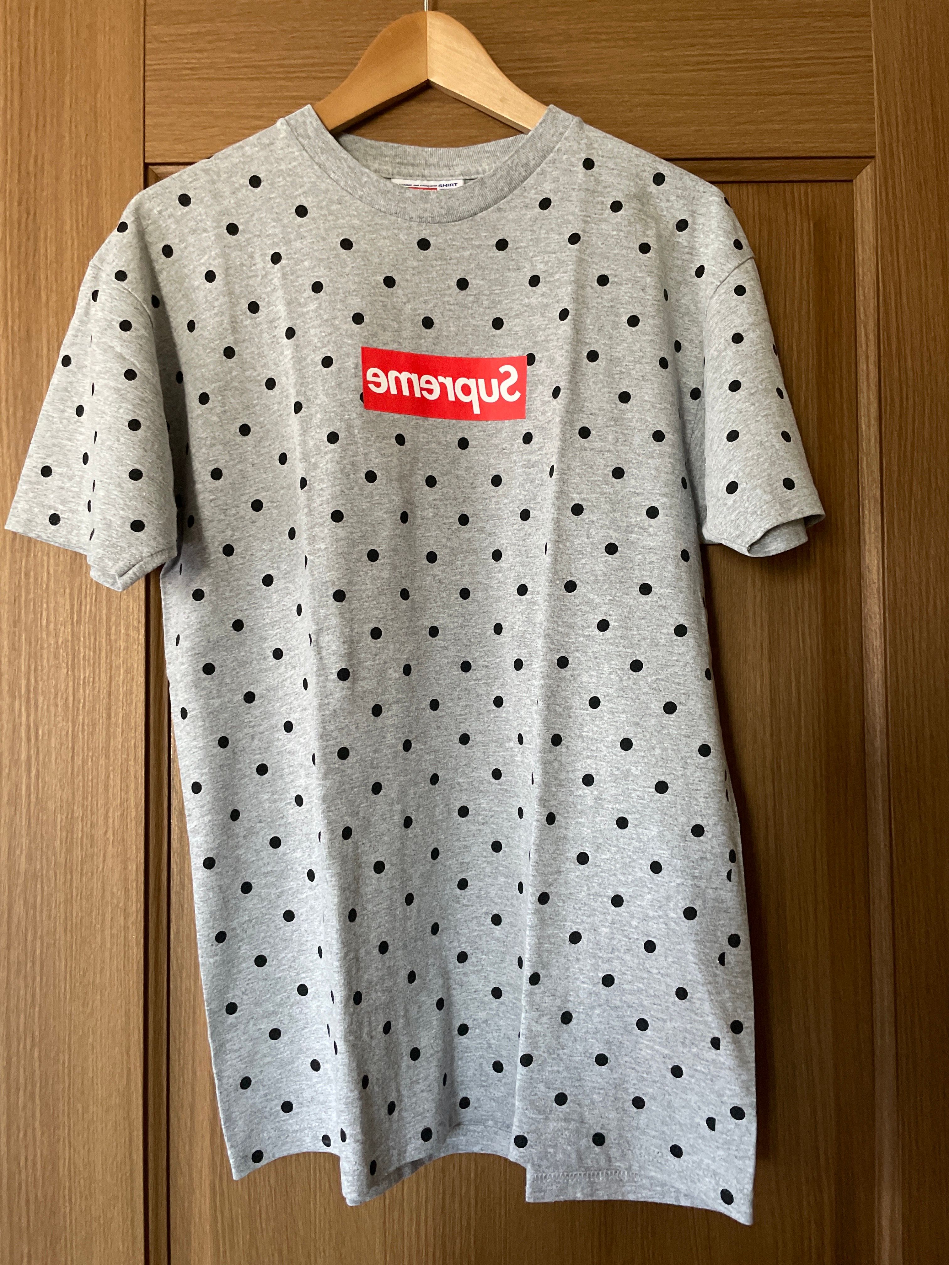 Supreme COMME des GARCONS SHIRT Polka Dot Tee "Grey"