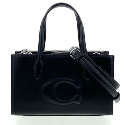 COACH コーチ ニーナ スモール トートバッグ ブラック レディース【中古】