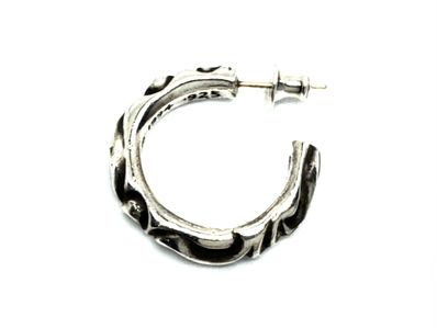 クロムハーツ スクロールフープピアス ラージ 片耳用