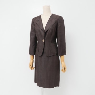 MAX MARA マックスマーラ スーツ サイズ36 テーラード ブレザー シングル ジャケット タイトスカート ツーピース ブランド古着【中古】20240429/GP4169