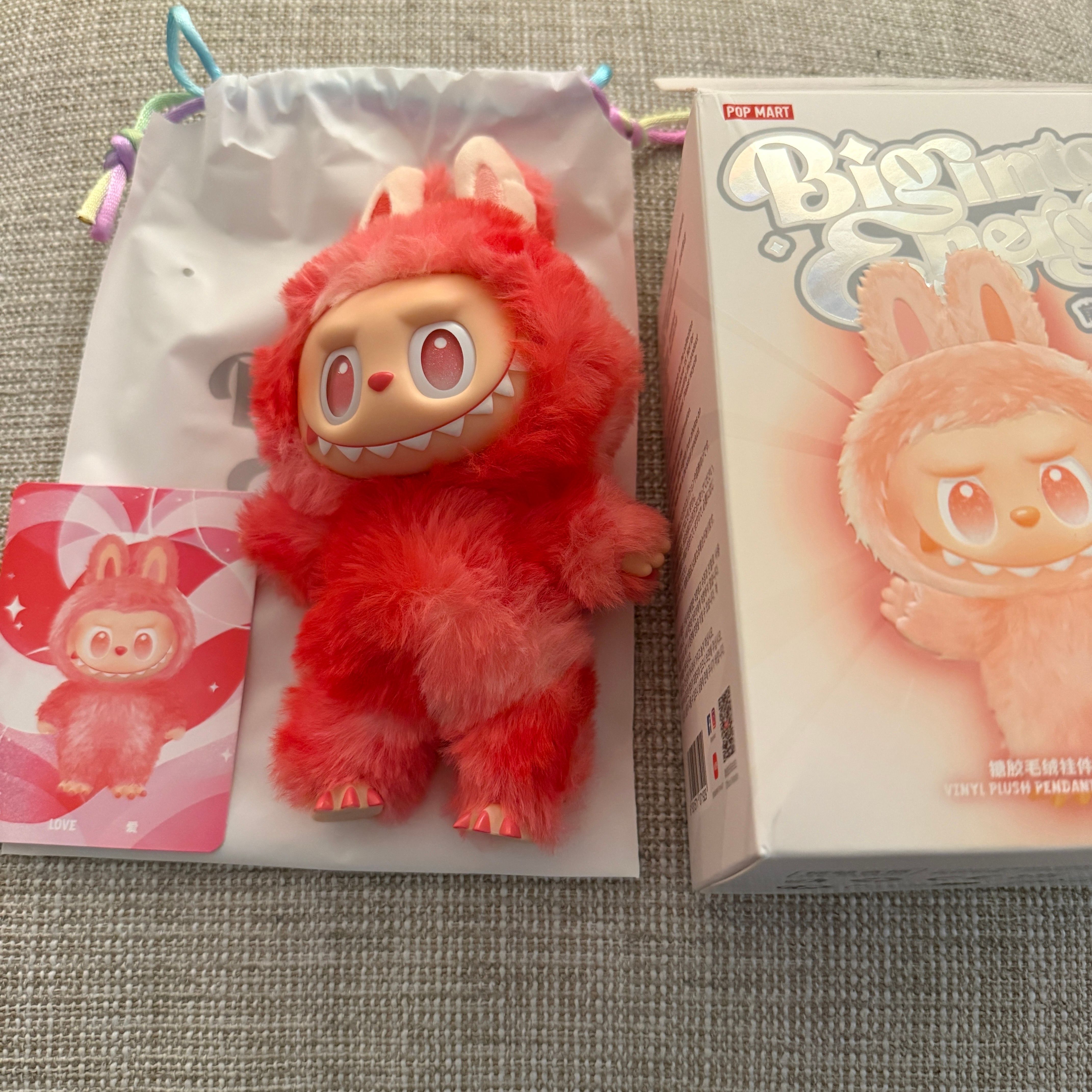POP MART THE MONSTERS (LABUBU) Big into Energy Series Plush Pendant LOVE