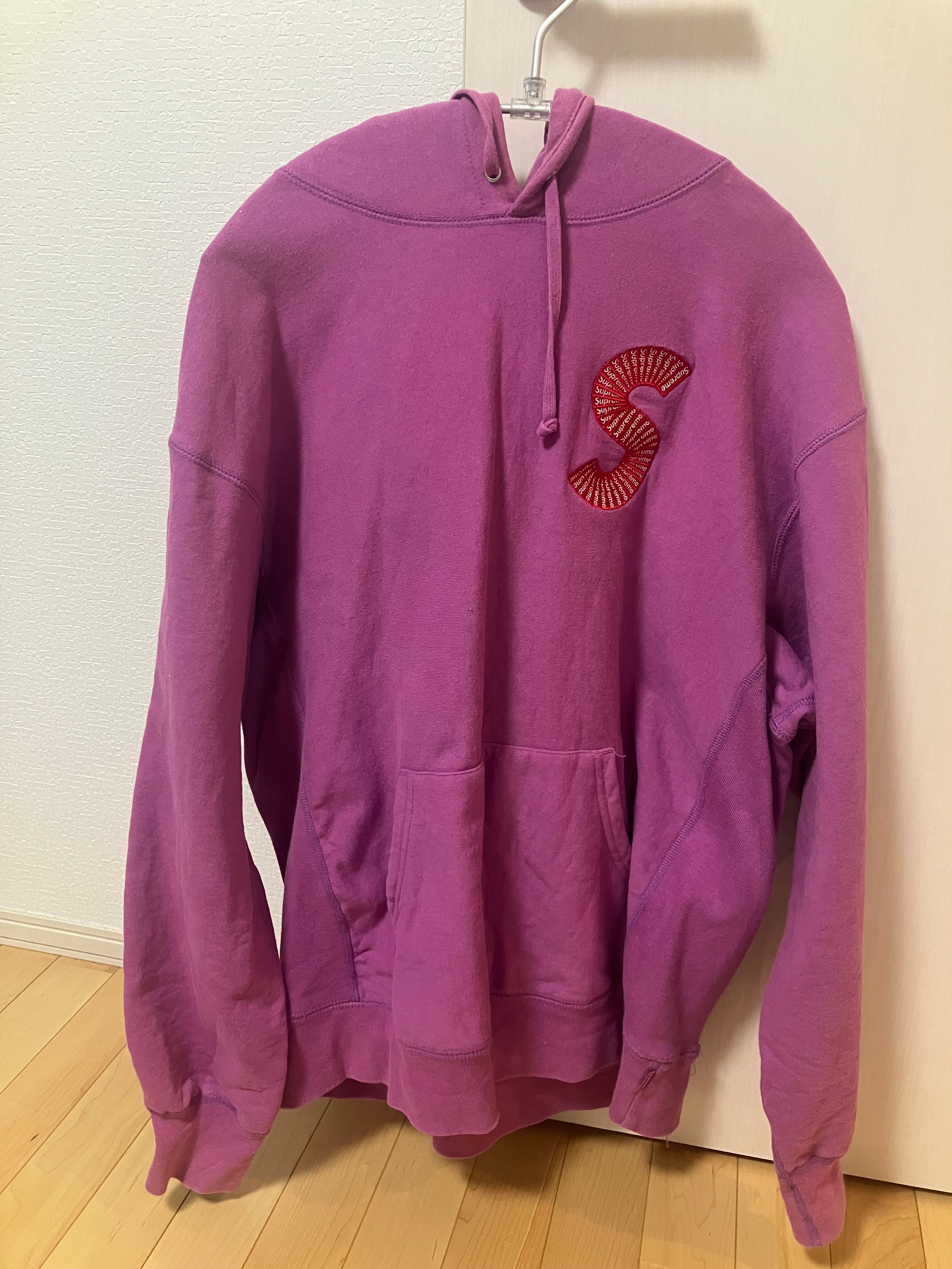 Supreme S Logo Hooded Sweatshirt "Bright Purple" (20FW)