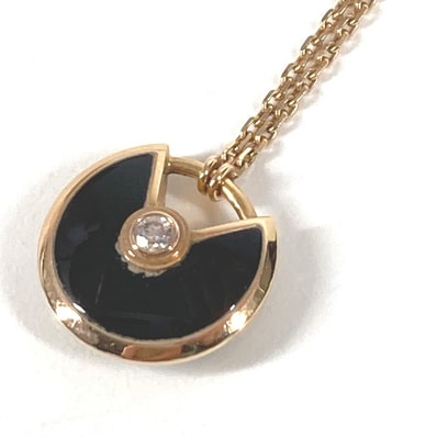 カルティエ CARTIER アミュレット ドゥ カルティエ 1Pダイヤ XS チェーンネックレス アクセサリー 金 K18 ネックレス Au750 ゴールド
