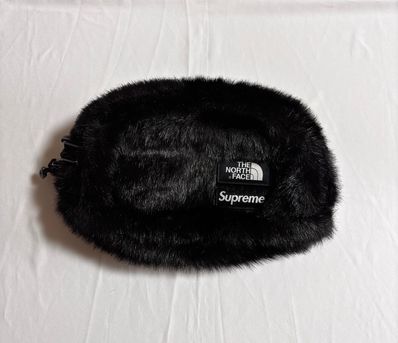 Supreme x The North Face Faux Fur Waist Bag "Black" NM82093I / NF0A5G87