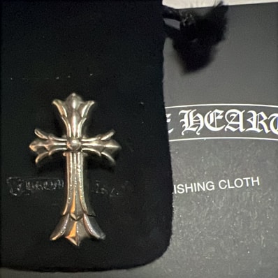 Chrome Hearts Double CH Cross Pendant Small "Silver"