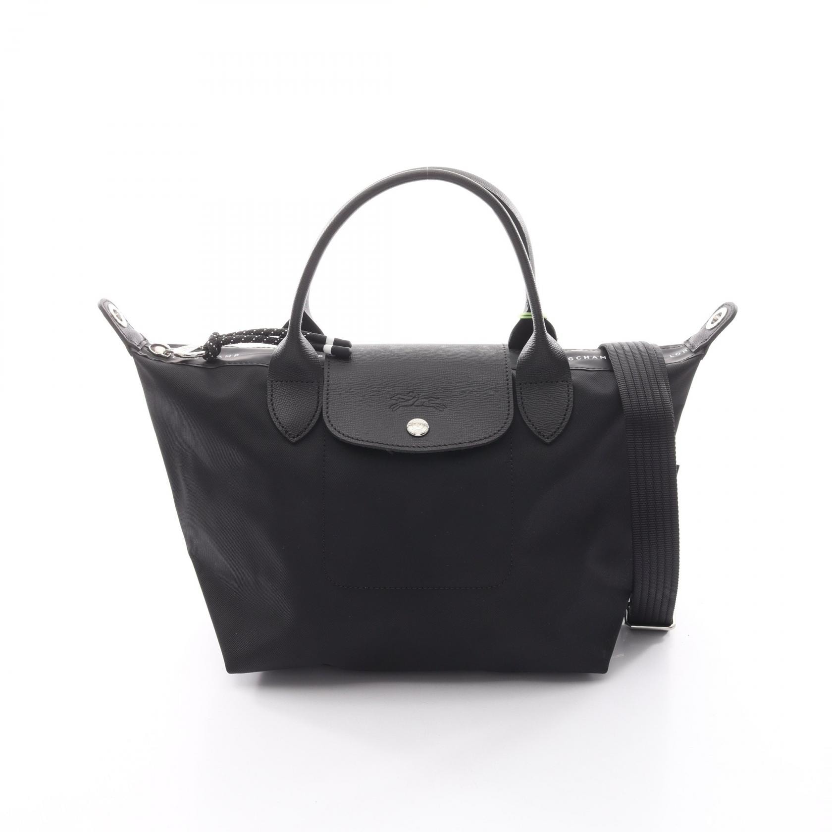 ロンシャン Longchamp ル プリアージュ エナジー S トップハンドル トートバッグ バッグ キャンバス レザー レディース ブラック系 L1512HSR001 【新品】