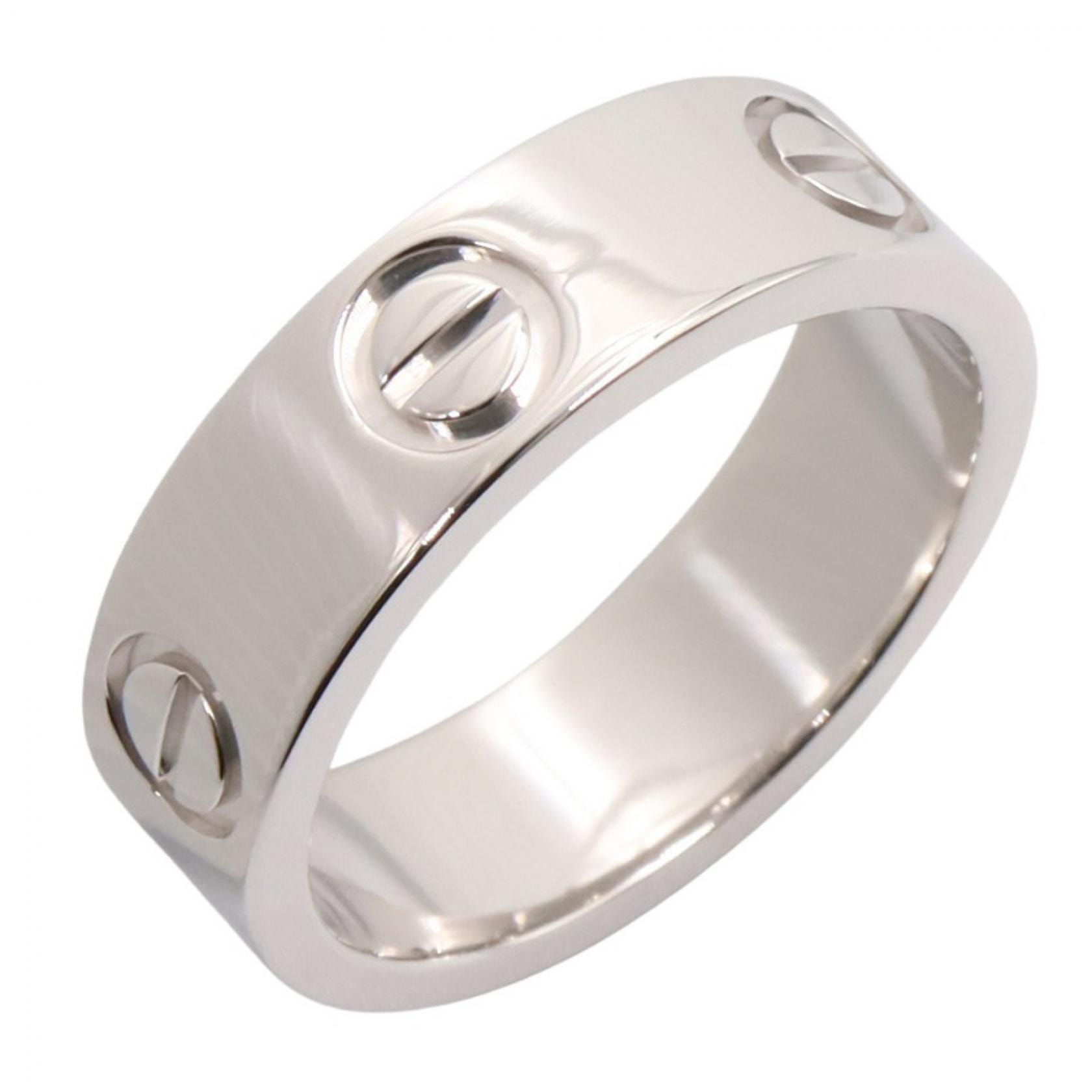 カルティエ CARTIER ラブリング リング・指輪 ジュエリー K18WG(ホワイトゴールド) レディース シルバー系 【中古】