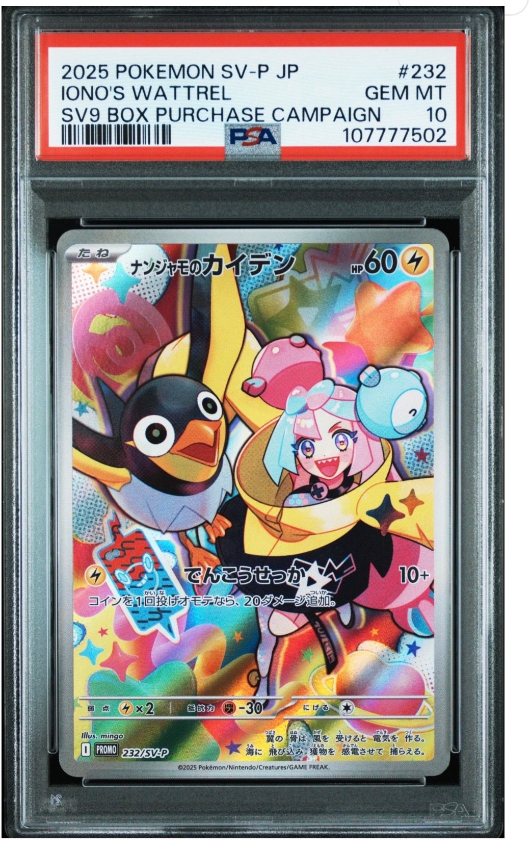 ナンジャモのカイデン P [SV-P 232](プロモーションカード「拡張パック バトルパートナーズ Box購入キャンペーン」)