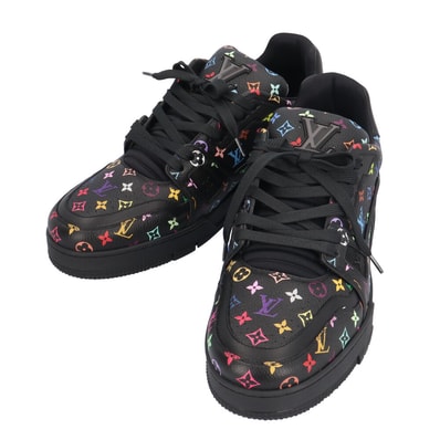 ルイヴィトン LV×TM LV トレイナー スニーカー グレインカーフレザー 1AHEKX メンズ LOUIS VUITTON 中古