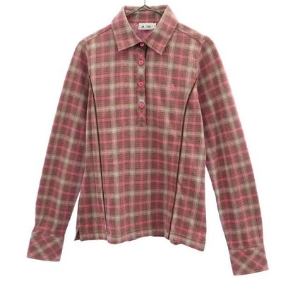 adidas ゴルフ 長袖 ハーフボタン シャツ