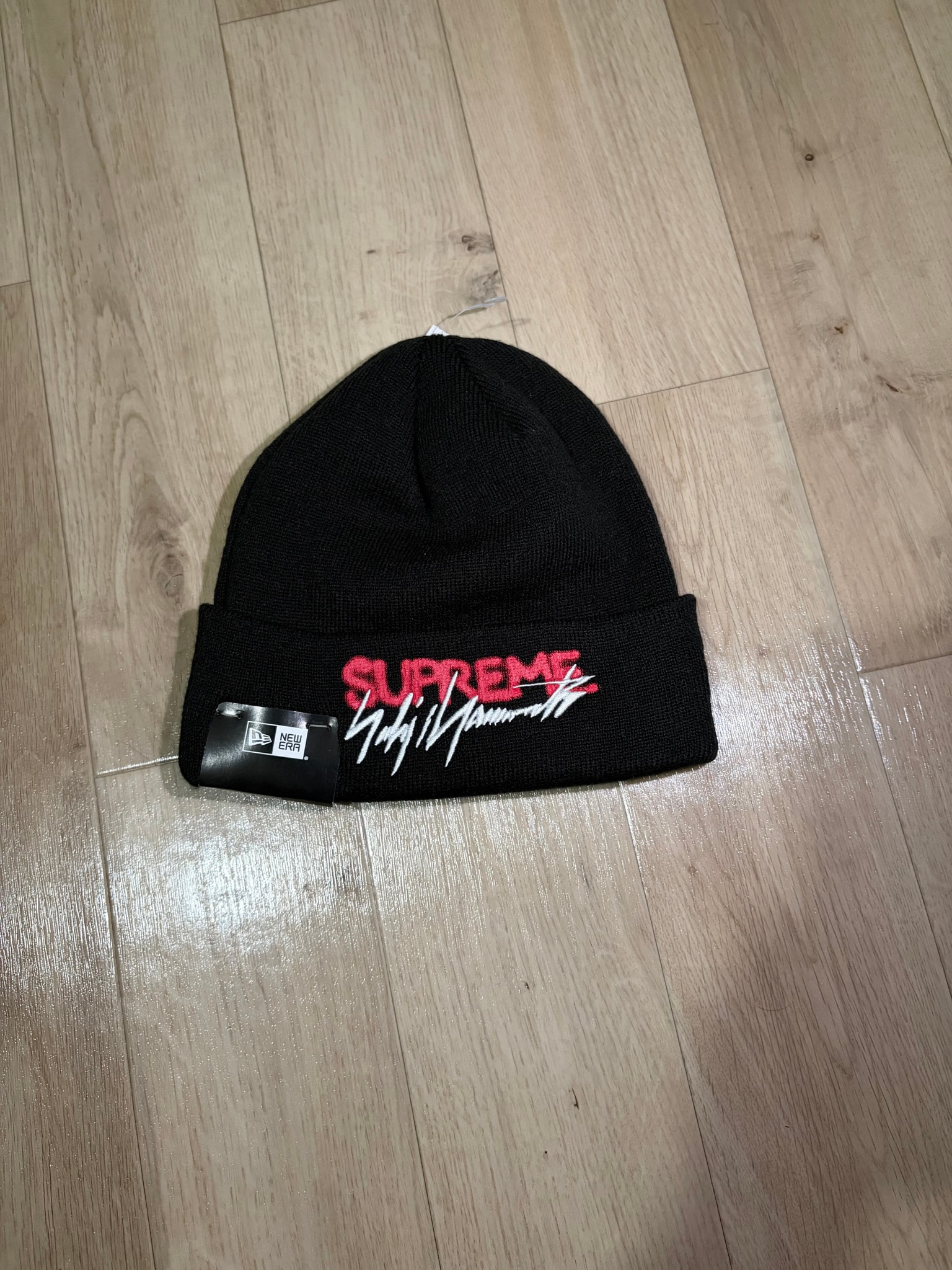 Supreme x Yohji Yamamoto New Era Beanie "Black"