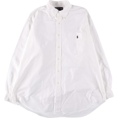 古着 ラルフローレン Ralph Lauren BIG SHIRT 長袖 ボタンダウンシャツ メンズL相当/eaa550599