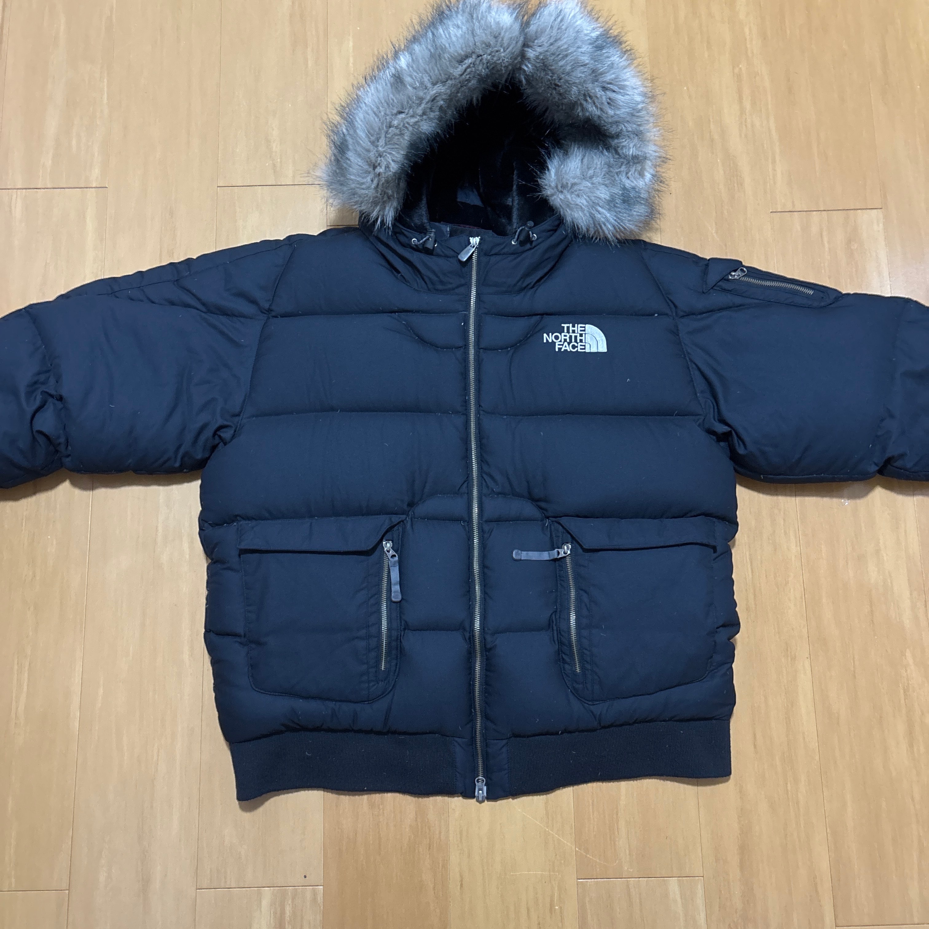 90s THE NORTH FACE ファーダウンジャケット y2k