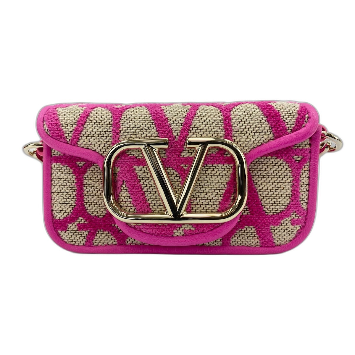 ヴァレンティノ VALENTINO キャンバス, レザー ショルダーバッグ【中古】