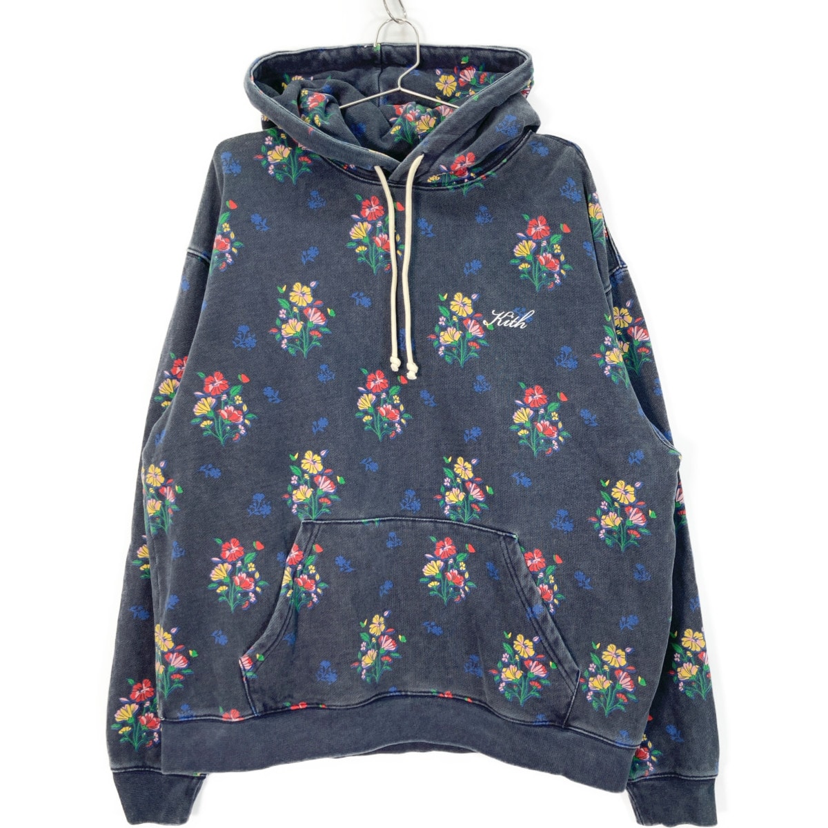 キス グレー ダメージ加工 ボタニカルスウェット L