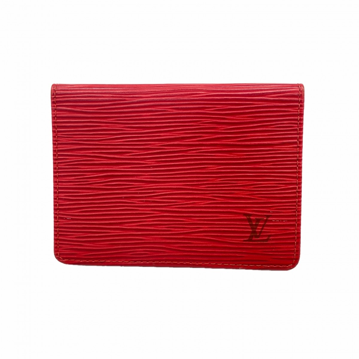 【6gc3026】ルイヴィトン カードケース エピ ポルト2カルト ヴェルティカル M63207  カスティリアンレッド【中古】メンズ レディース ユニセックス