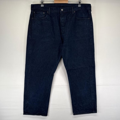 古着 リーバイス Levi's デニム パンツ 501 ストレート 大きいサイズ ボタンフライ ジーパン W42 L30 ネイビー系 メンズ