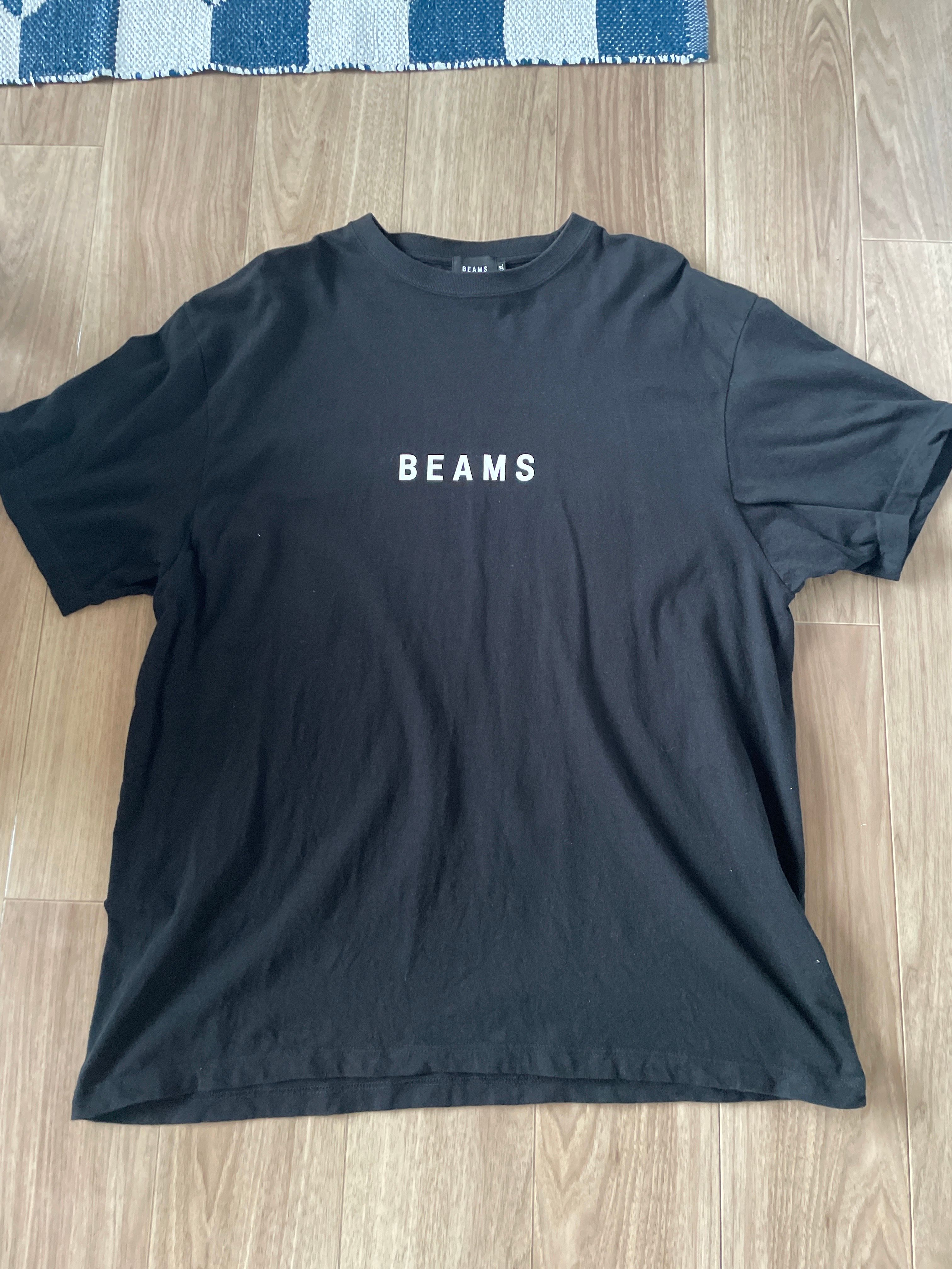 Beams Logo T-Shirts Black