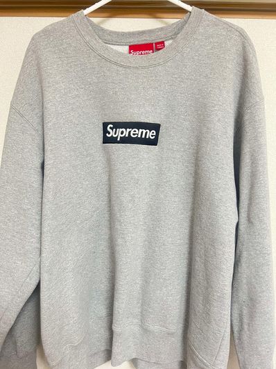 Supreme Box Logo Crewneck "Heather Grey" (22FW)