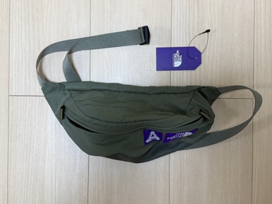 PALACE x The North Face Purple Label Mountain Wind Waist Bag "Sage Green"