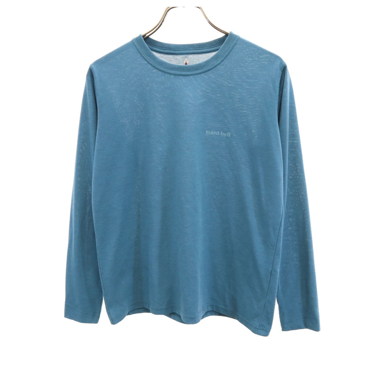 mont-bell モンベル 長袖 Tシャツ S ブルー系 ロンT アウトドア